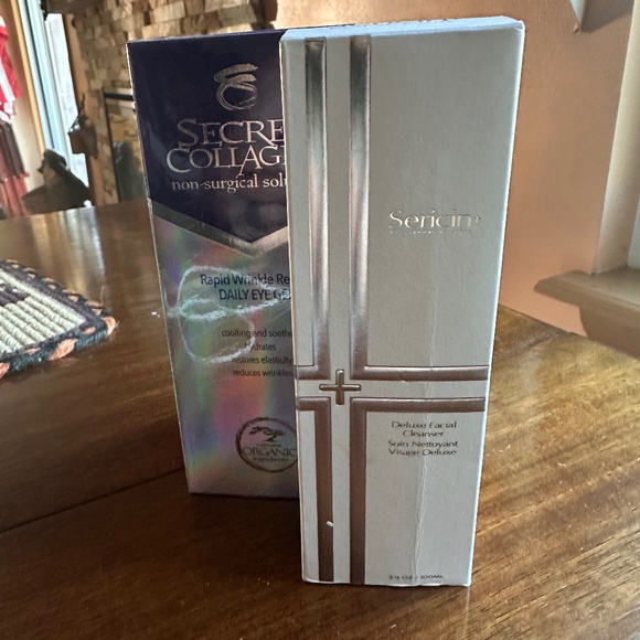 Sericin Deluxe Facial Cleanser 3.4 oz/ 100MLand Secret Collagen Rapid Wrinkle